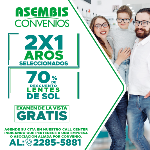 Aros-2x1 - Lentes 70% Descuentos -  Examen de la vista gratis